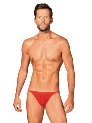 חוטיני סקסי אדום לגבר דגם Obsessiver